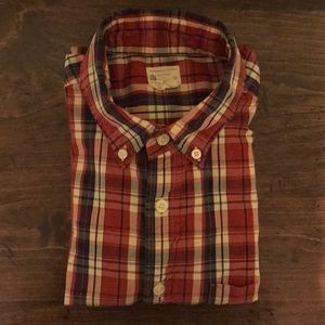 J. Crew Men’s Plaid Long -Sleeve Shirt